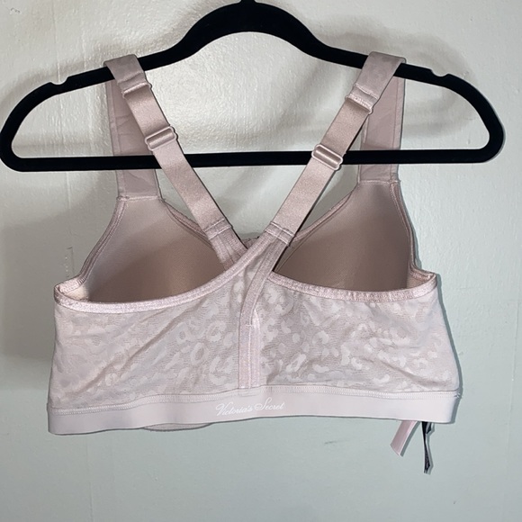 🍂Victoria’s Secret Knockout Front-Close Sports Bra Pink Leopard Women’s! - Picture 5 of 8